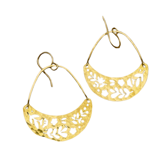 Forrest Half Moon Earrings
