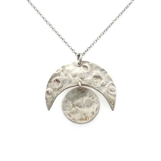 Sterling Silver Moon Phase Pendant