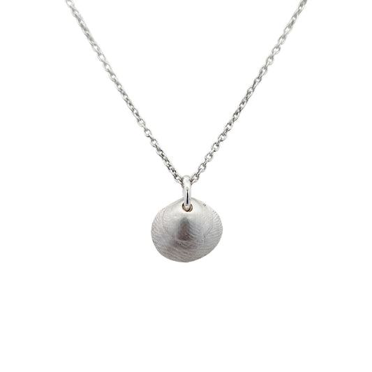 Sterling Silver Tiny Shell Pendant