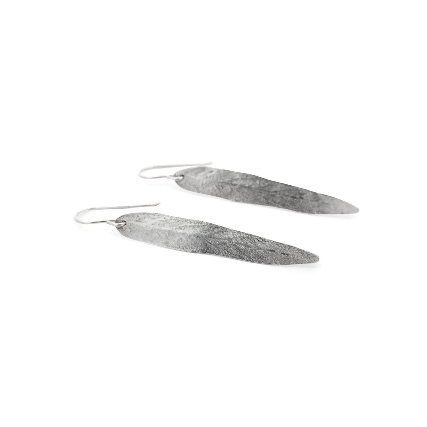 Sterling Silver Willow Leaf Earrings