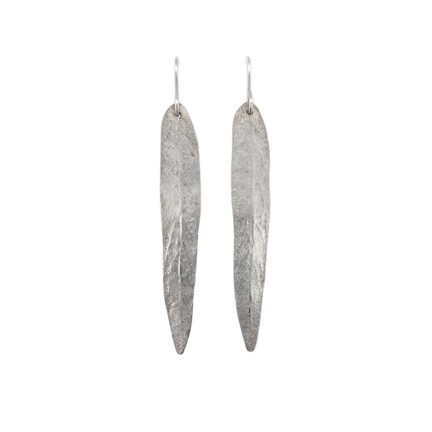 Sterling Silver Willow Leaf Earrings