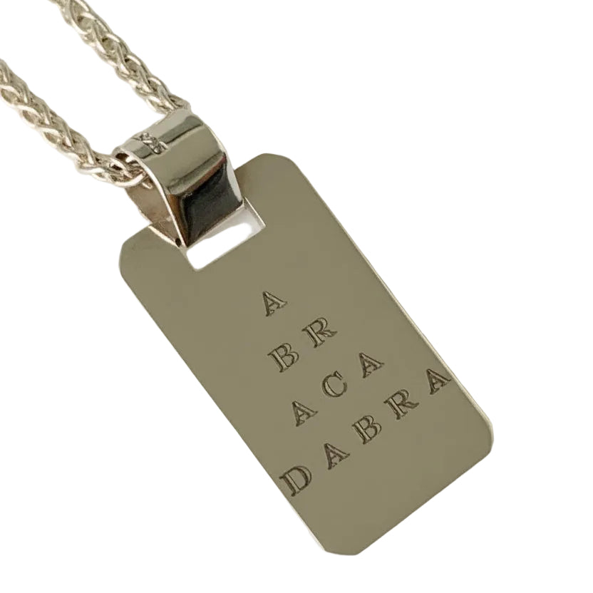 Abracadabra Pendant - Silver