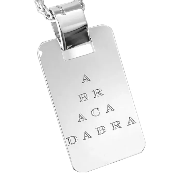 Abracadabra Pendant - Silver