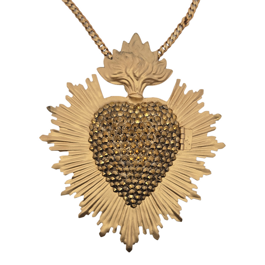 Crystal Heart Necklaces With Lockets