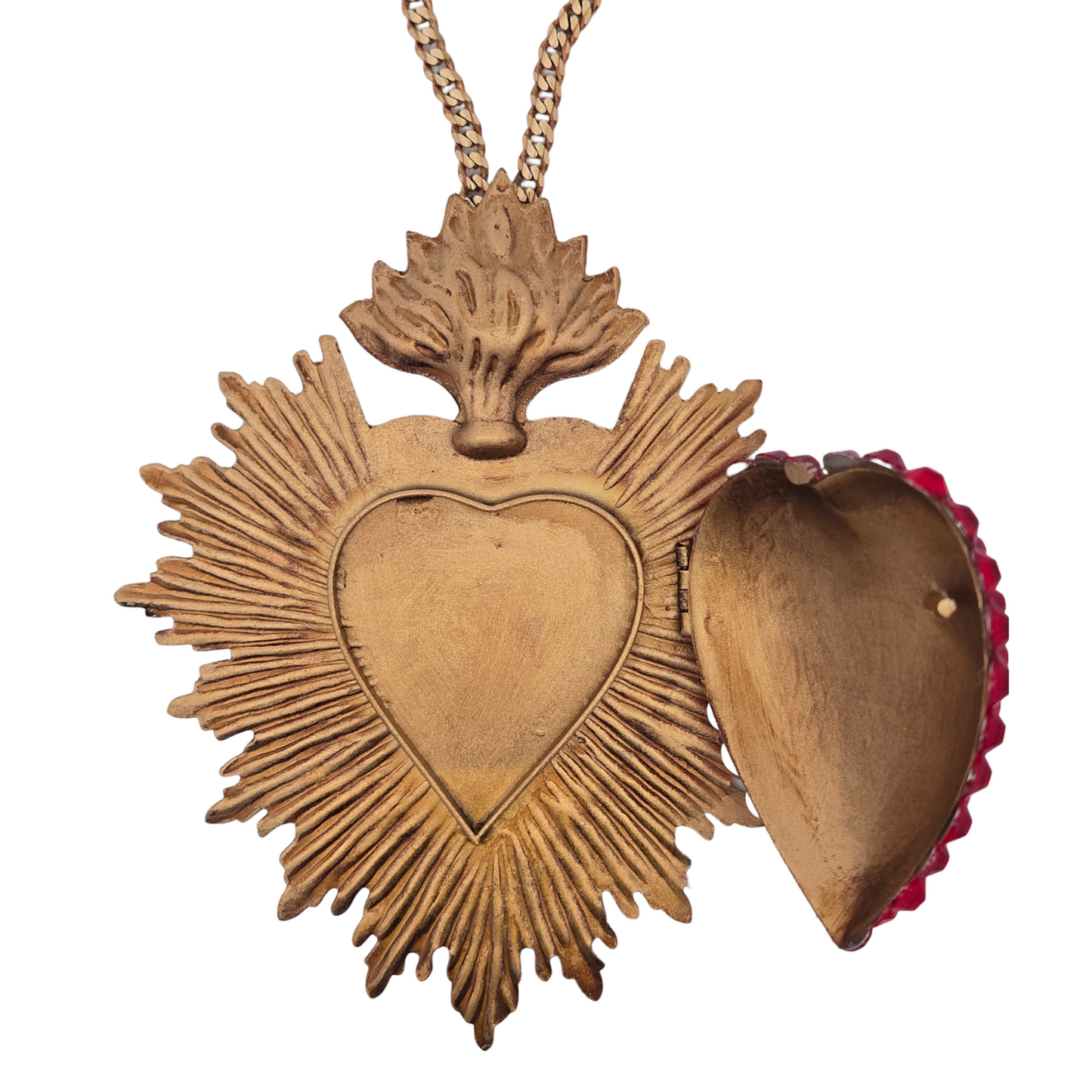 Crystal Heart Necklaces With Lockets