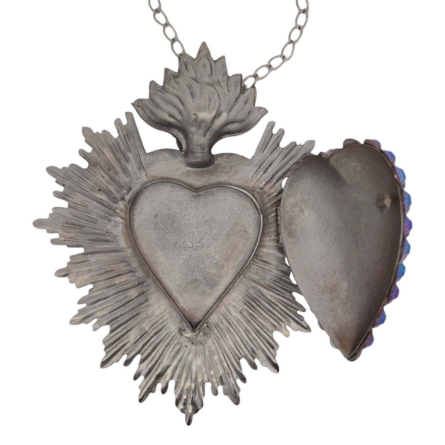 Crystal Heart Necklaces With Lockets