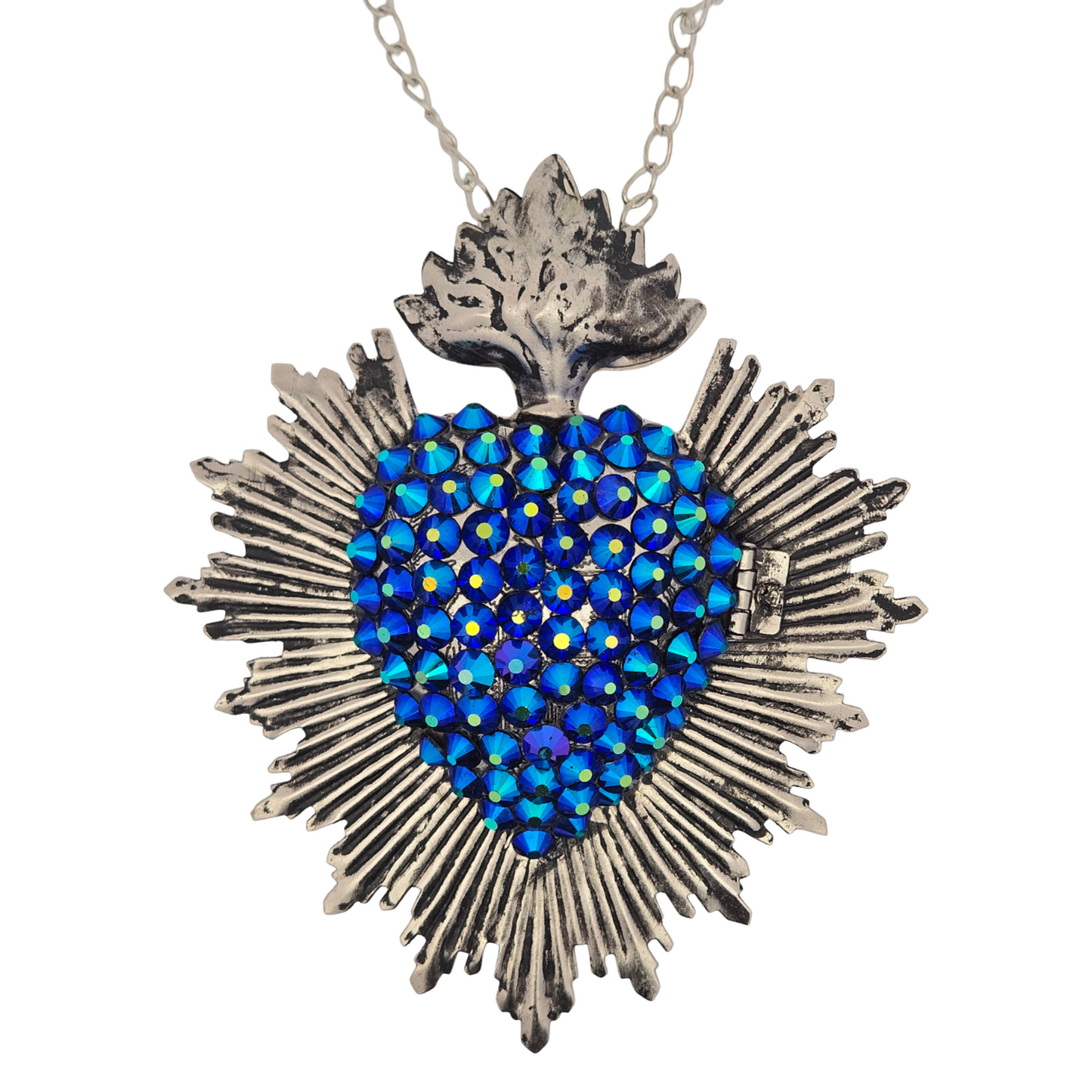 Crystal Heart Necklaces With Lockets