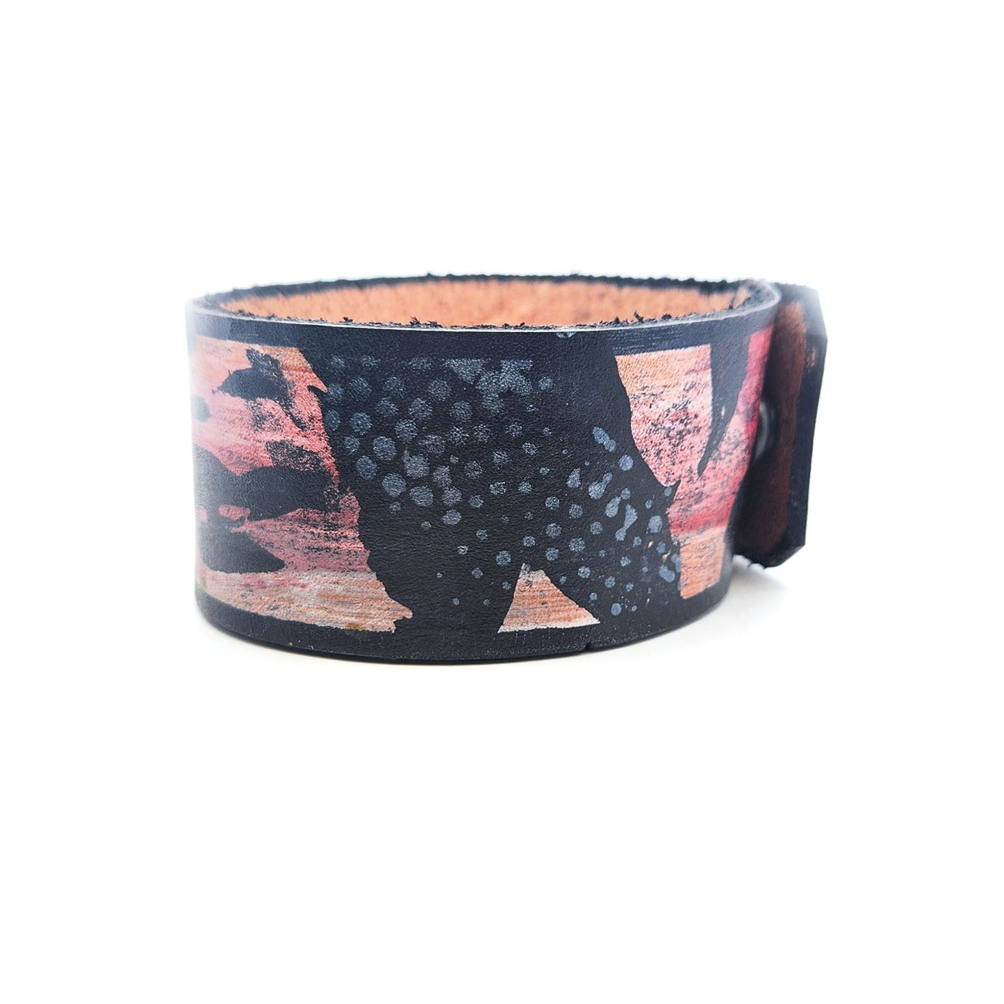 Wide Dali Leather Bracelet