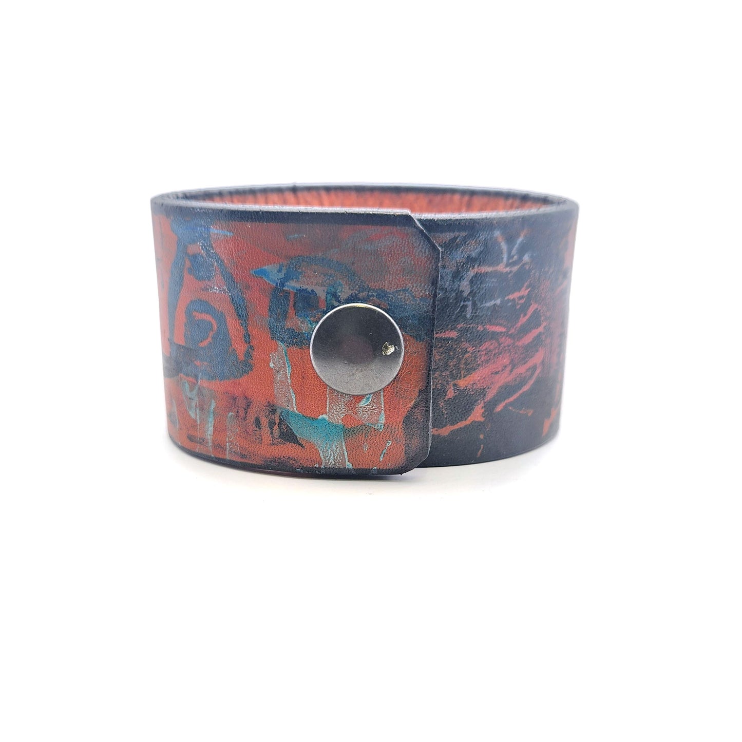 Wide Sunkiss Leather Bracelet