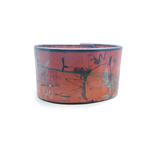 Wide Sunkiss Leather Bracelet