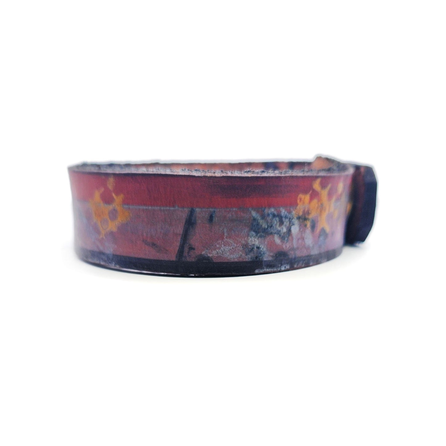 Medium Stripes Leather Bracelet