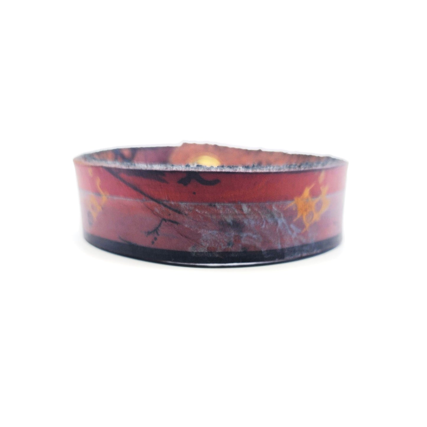 Medium Stripes Leather Bracelet
