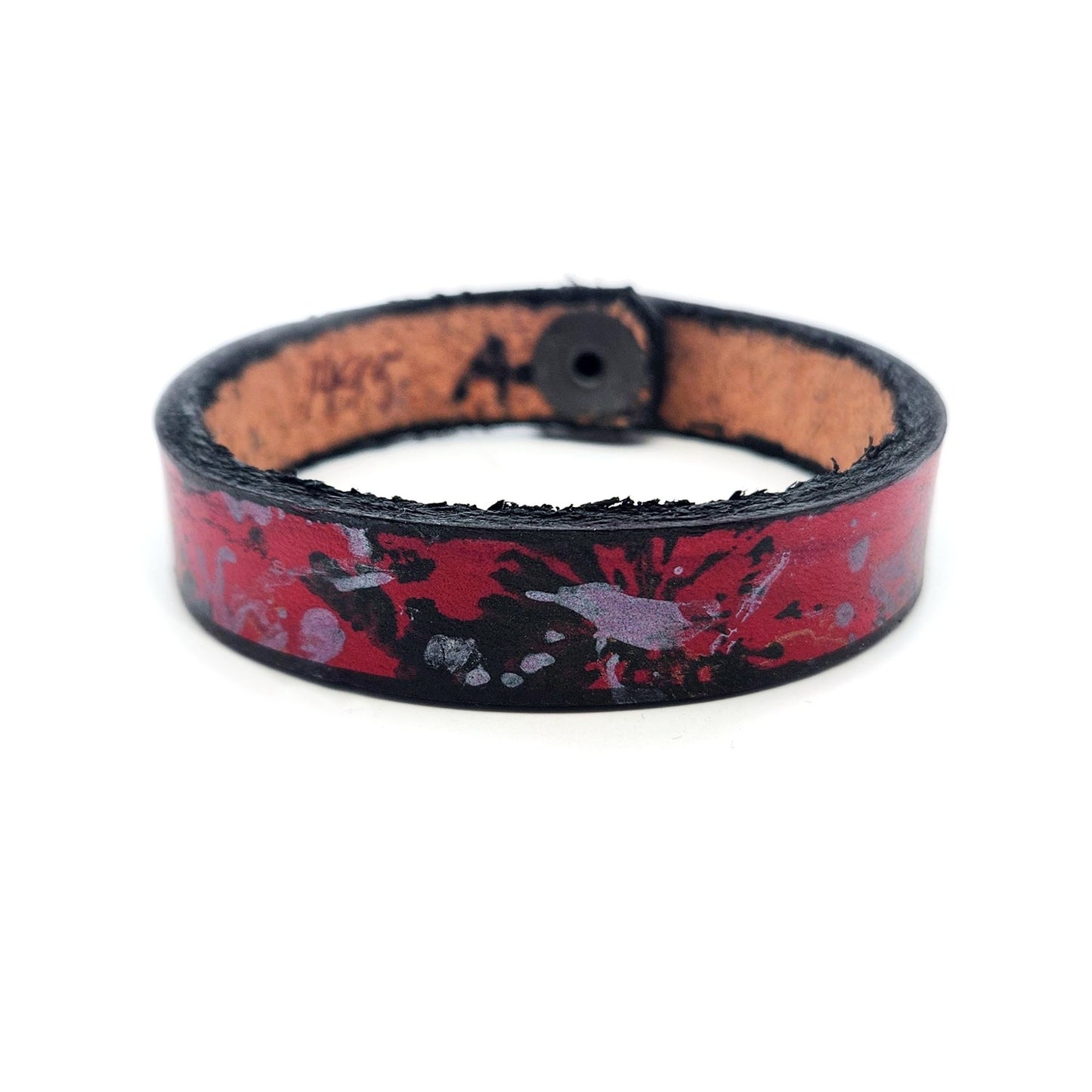 1/2" Red Leather Bracelet