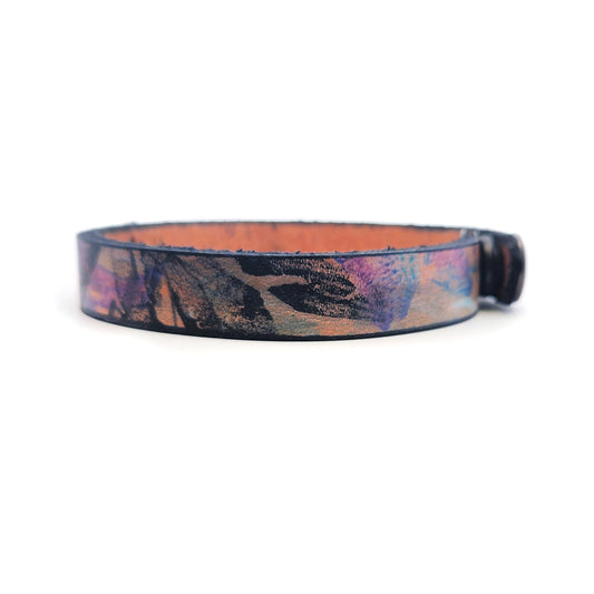 1/2" Purple Leather Bracelet