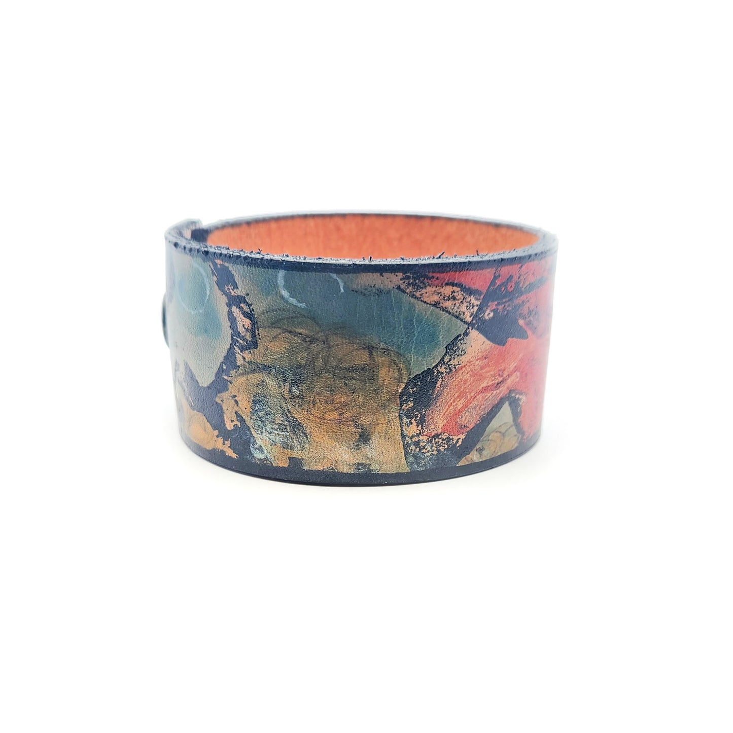 Wide Tuscan Leather Bracelet