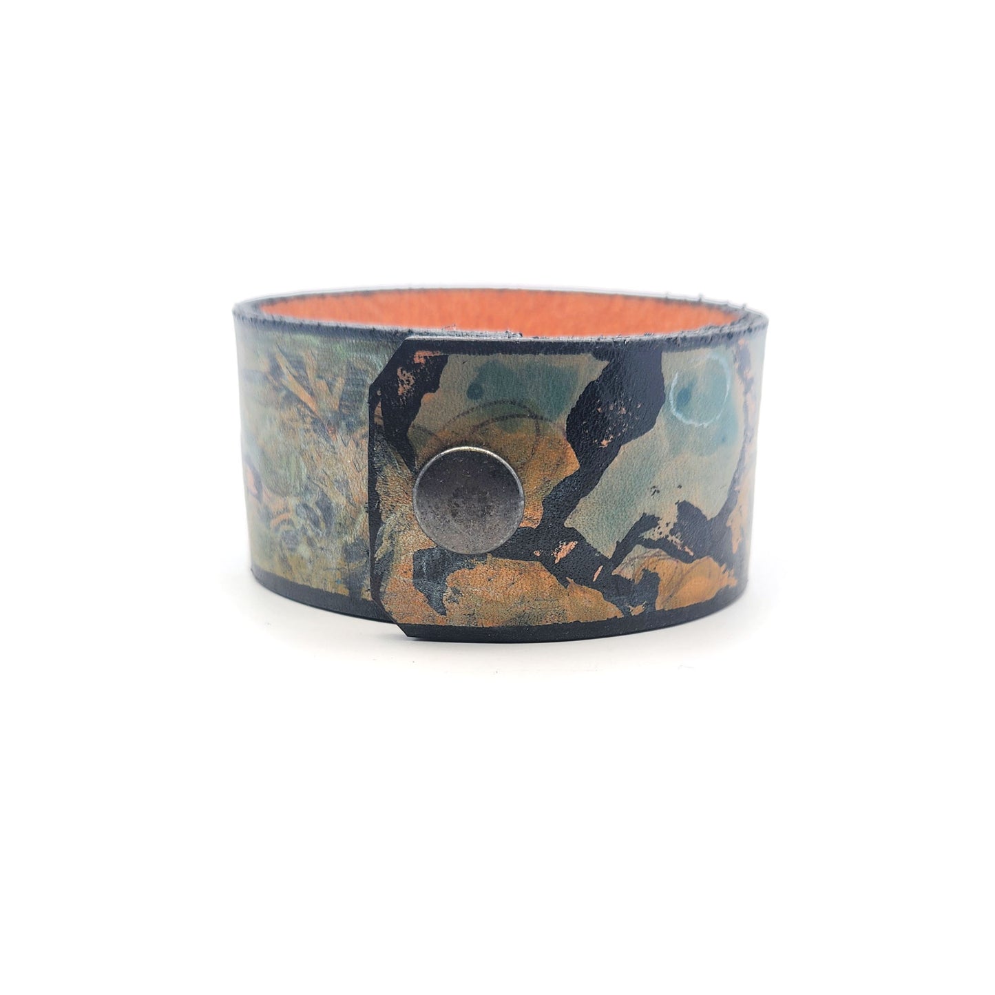 Wide Tuscan Leather Bracelet