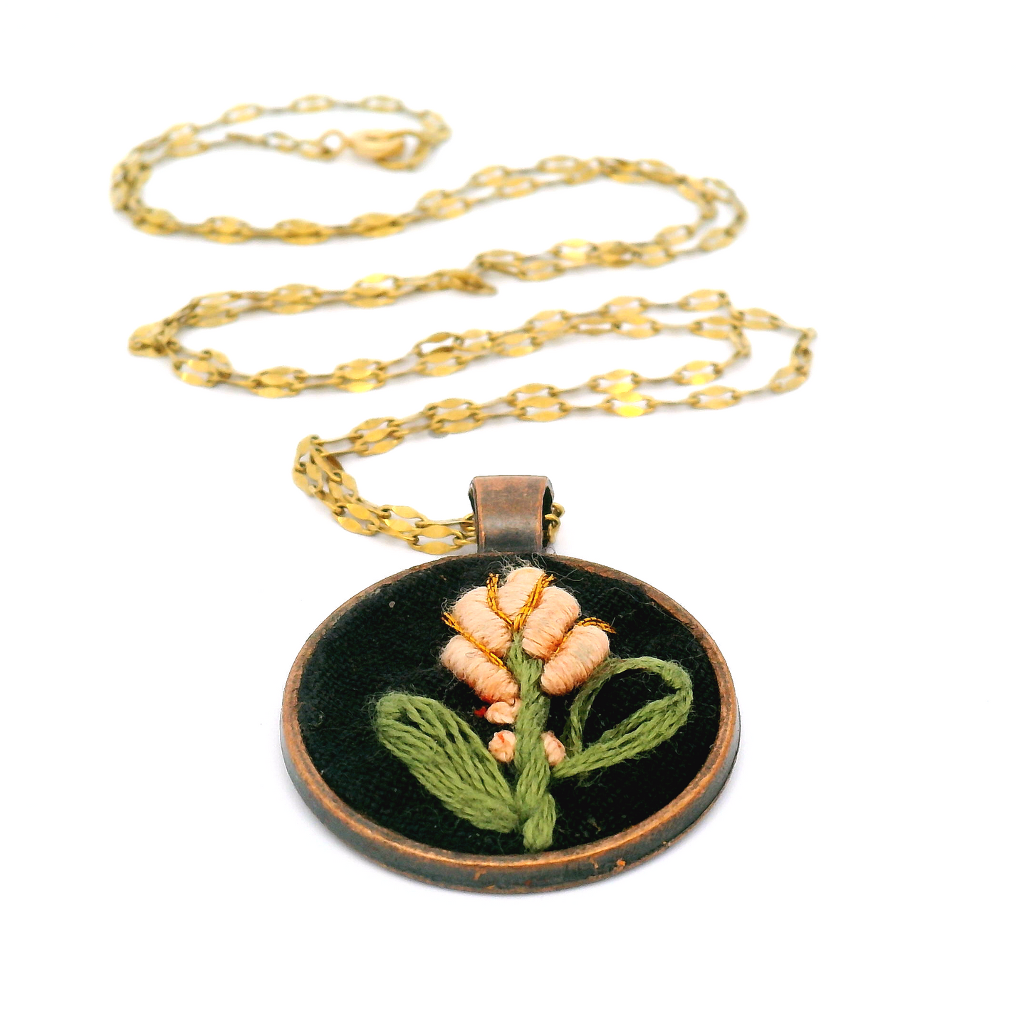 Pink Lilac Flower Pendant