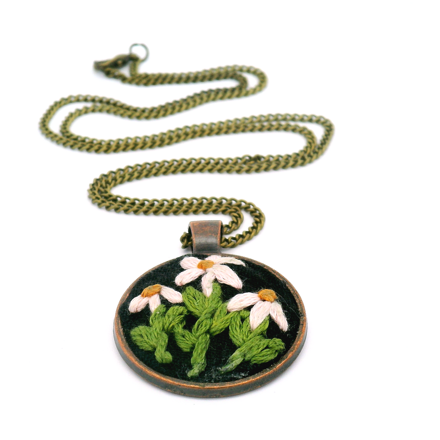 Pink Daisy Pendant