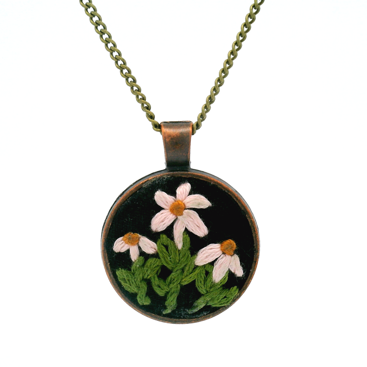 Pink Daisy Pendant