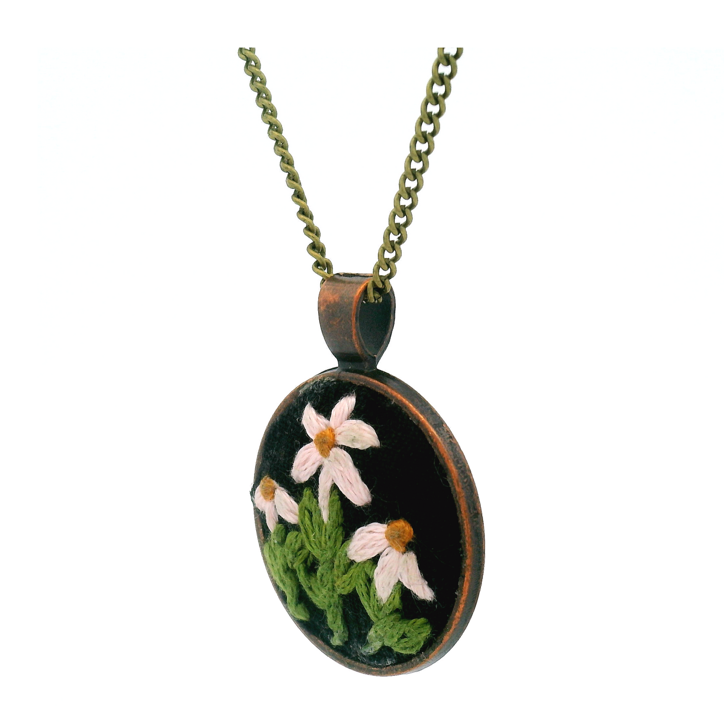 Pink Daisy Pendant