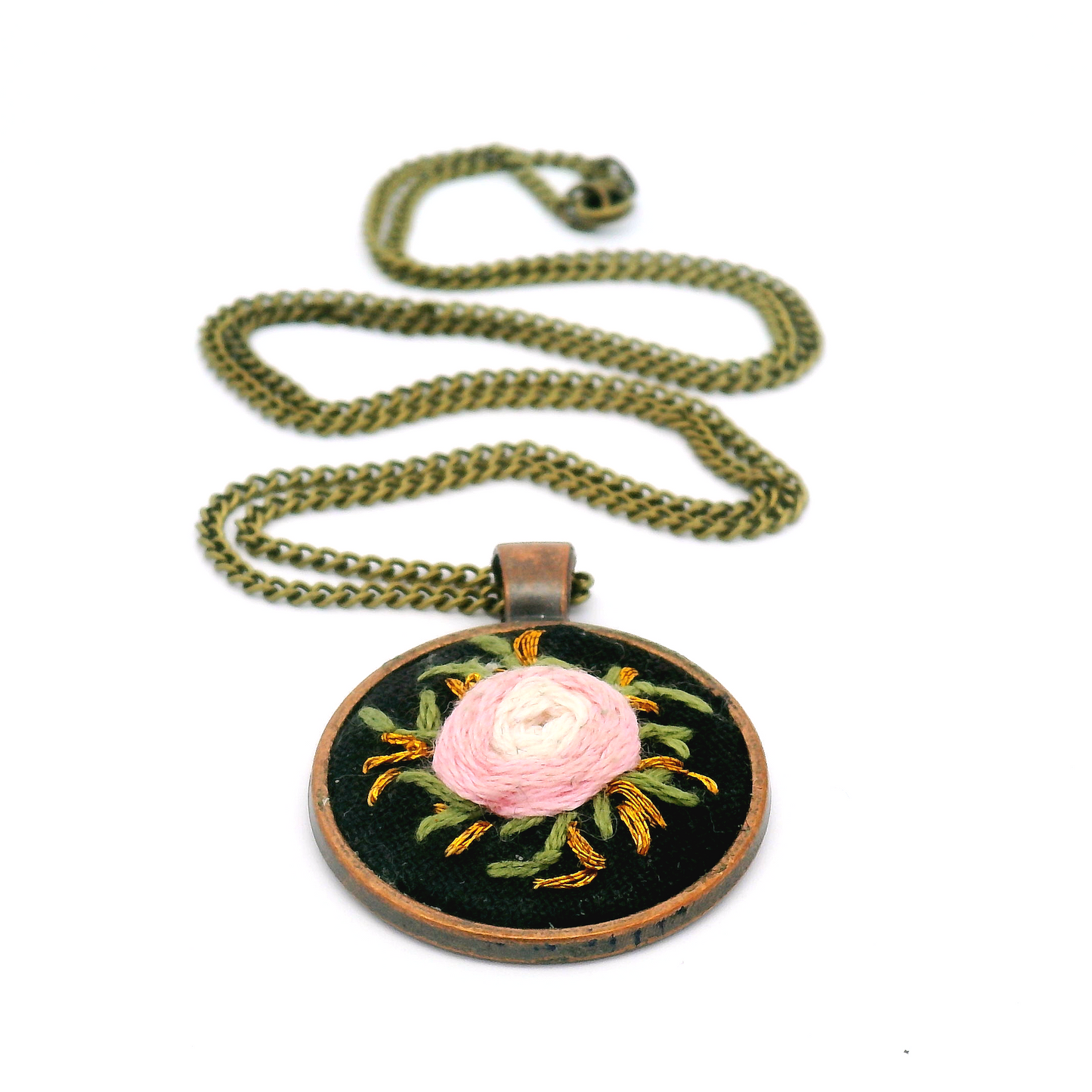 Pink Rose Pendant