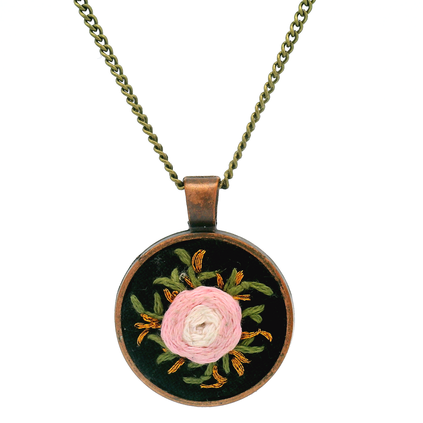 Pink Rose Pendant