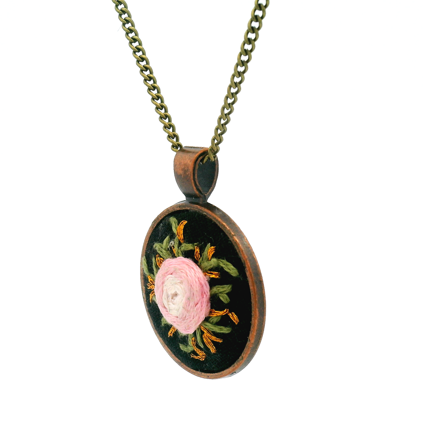 Pink Rose Pendant