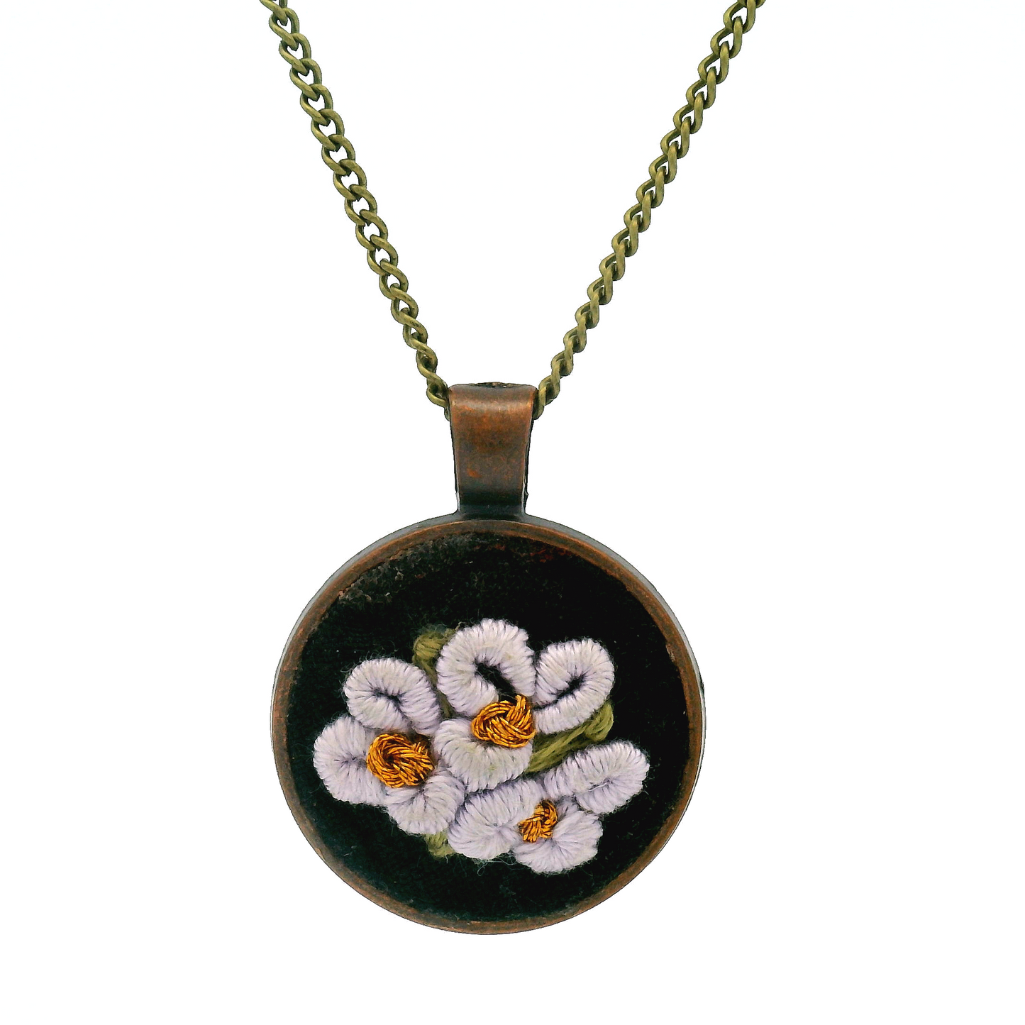 Purple Wildflower Pendant