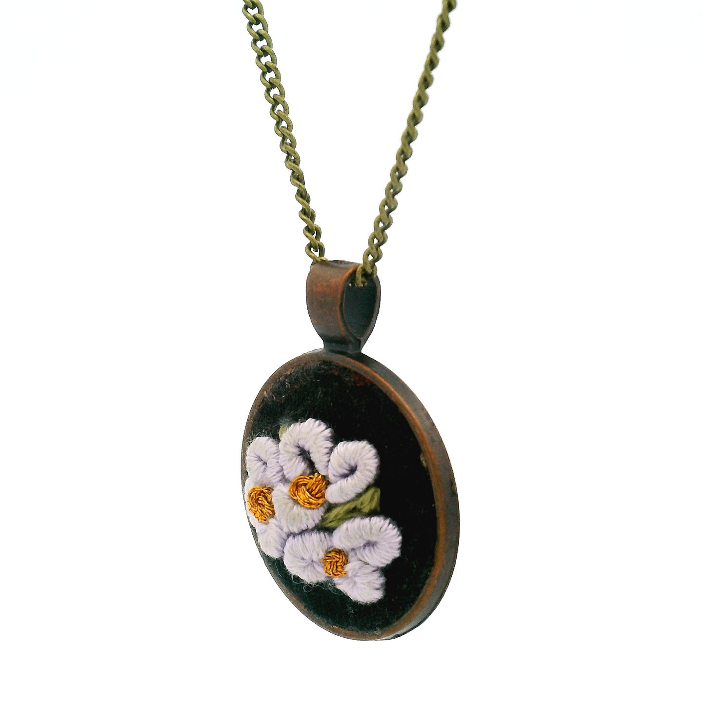 Purple Wildflower Pendant