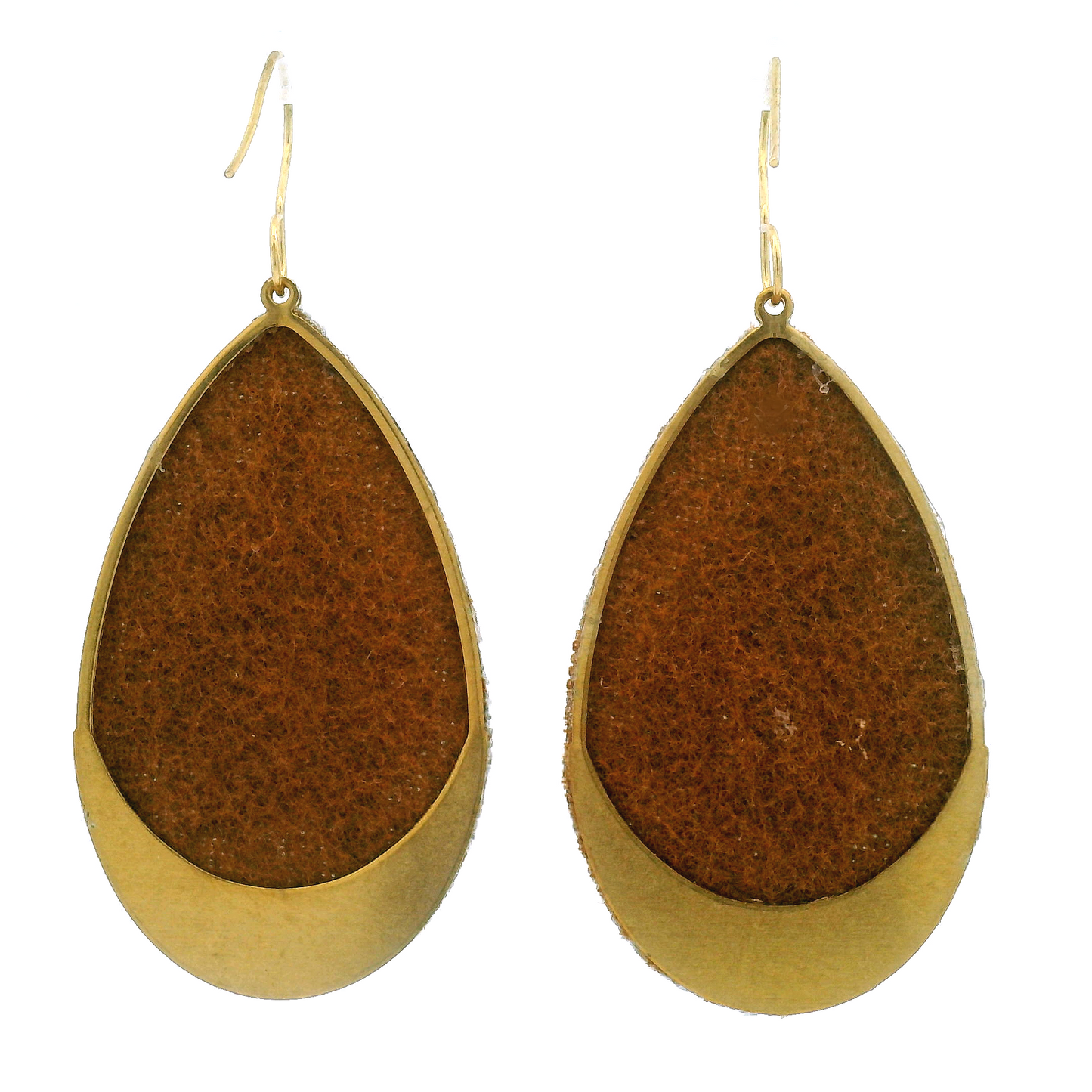 Large Teardrop Rose Earrings
