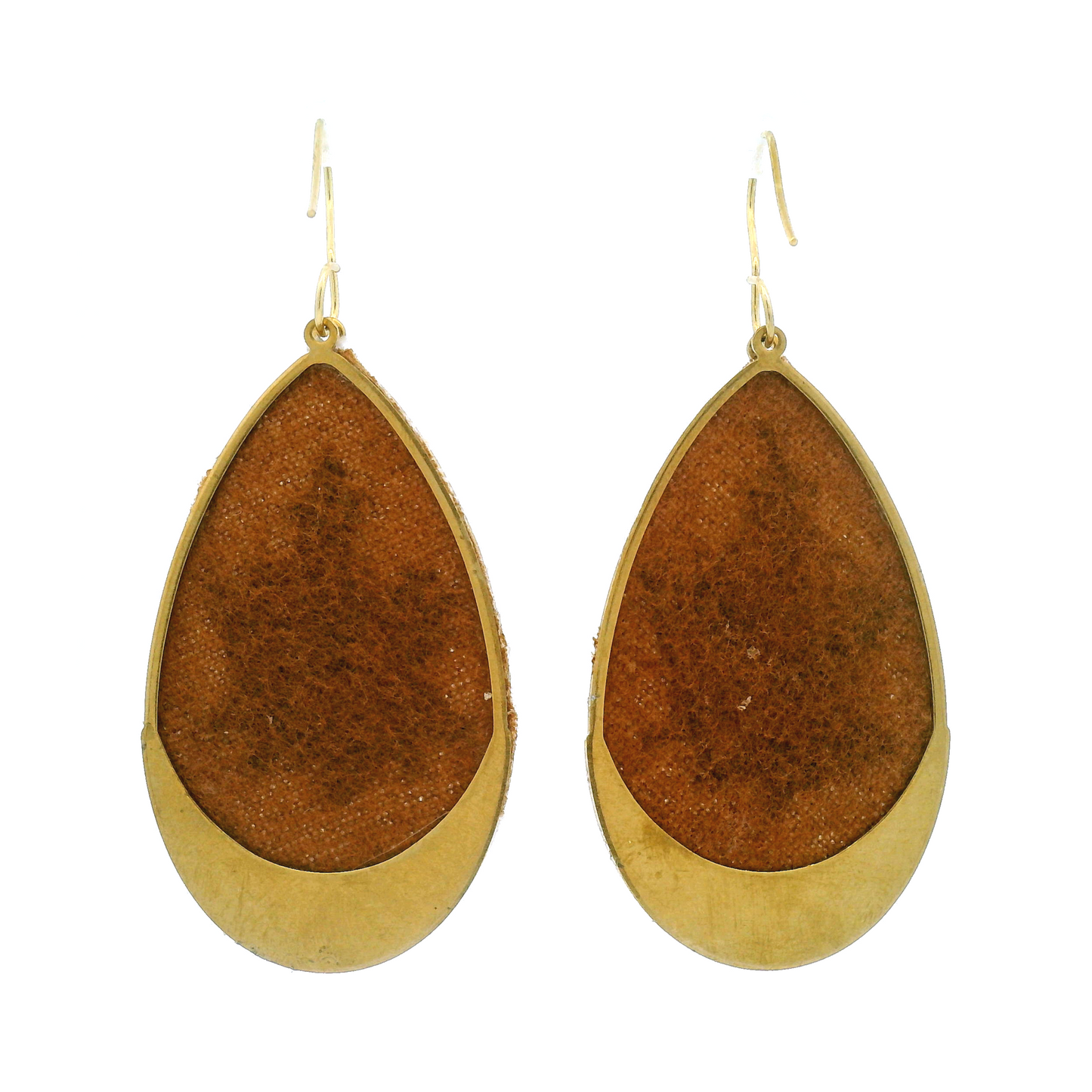 Teardrop White Rose Earrings
