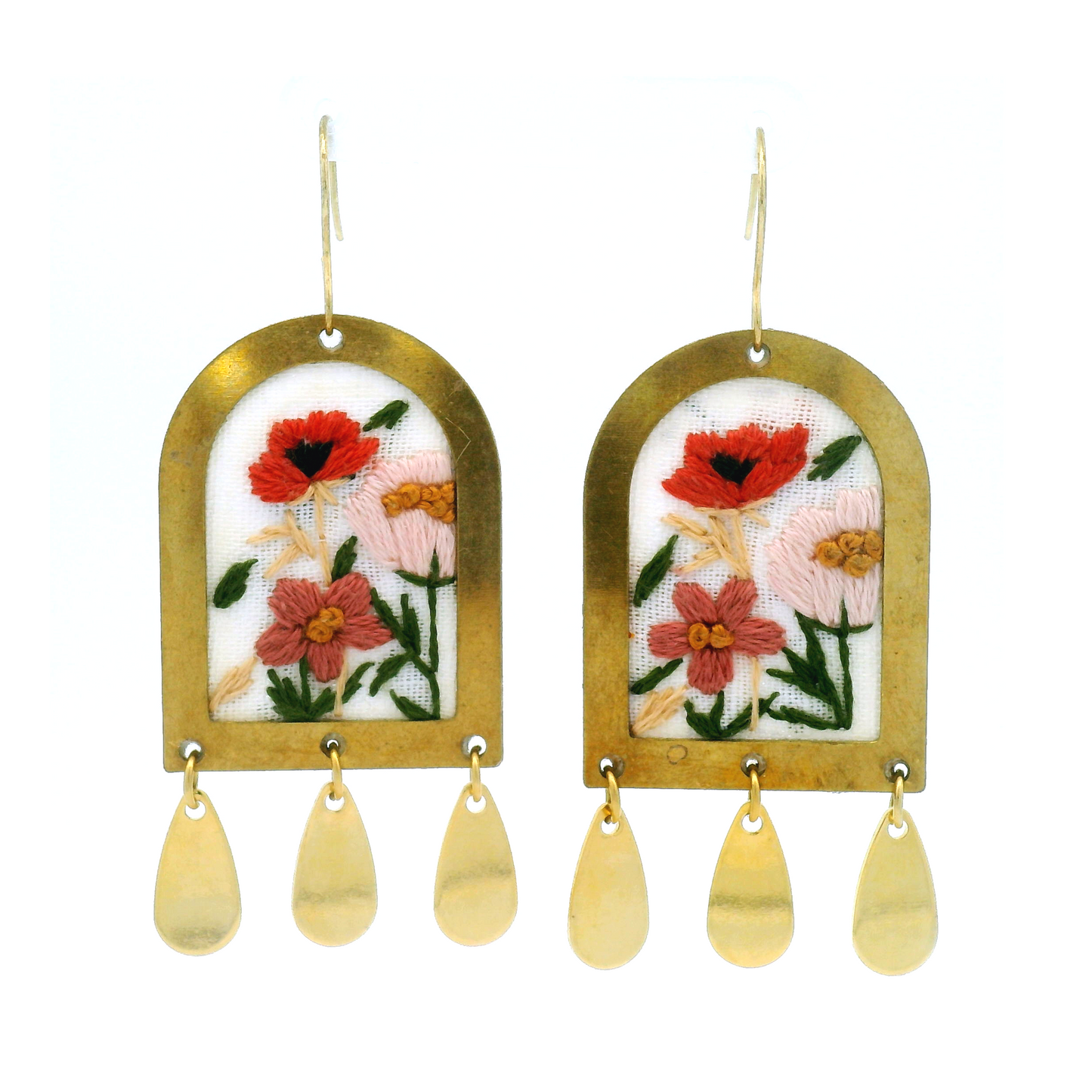 Three Flower Medley Earrings