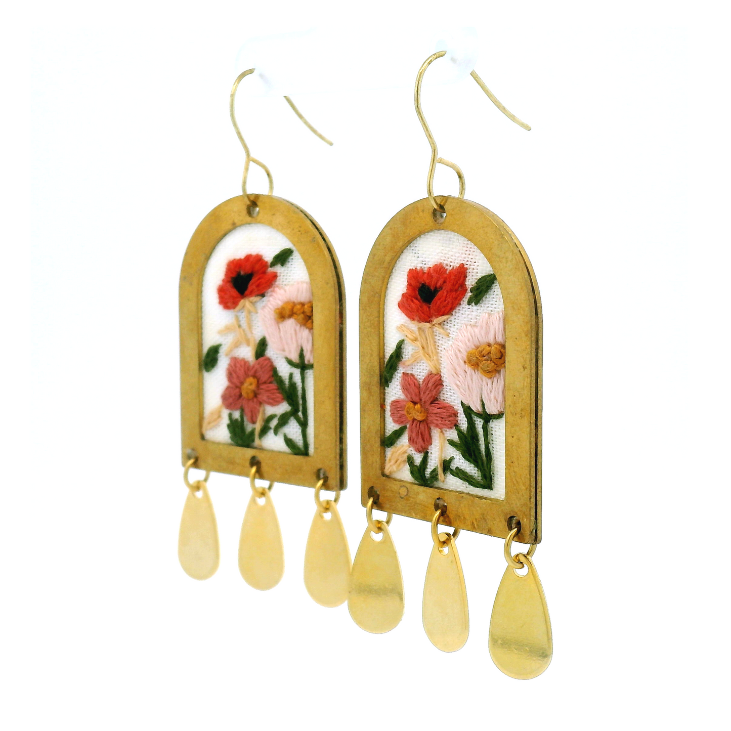 Three Flower Medley Earrings