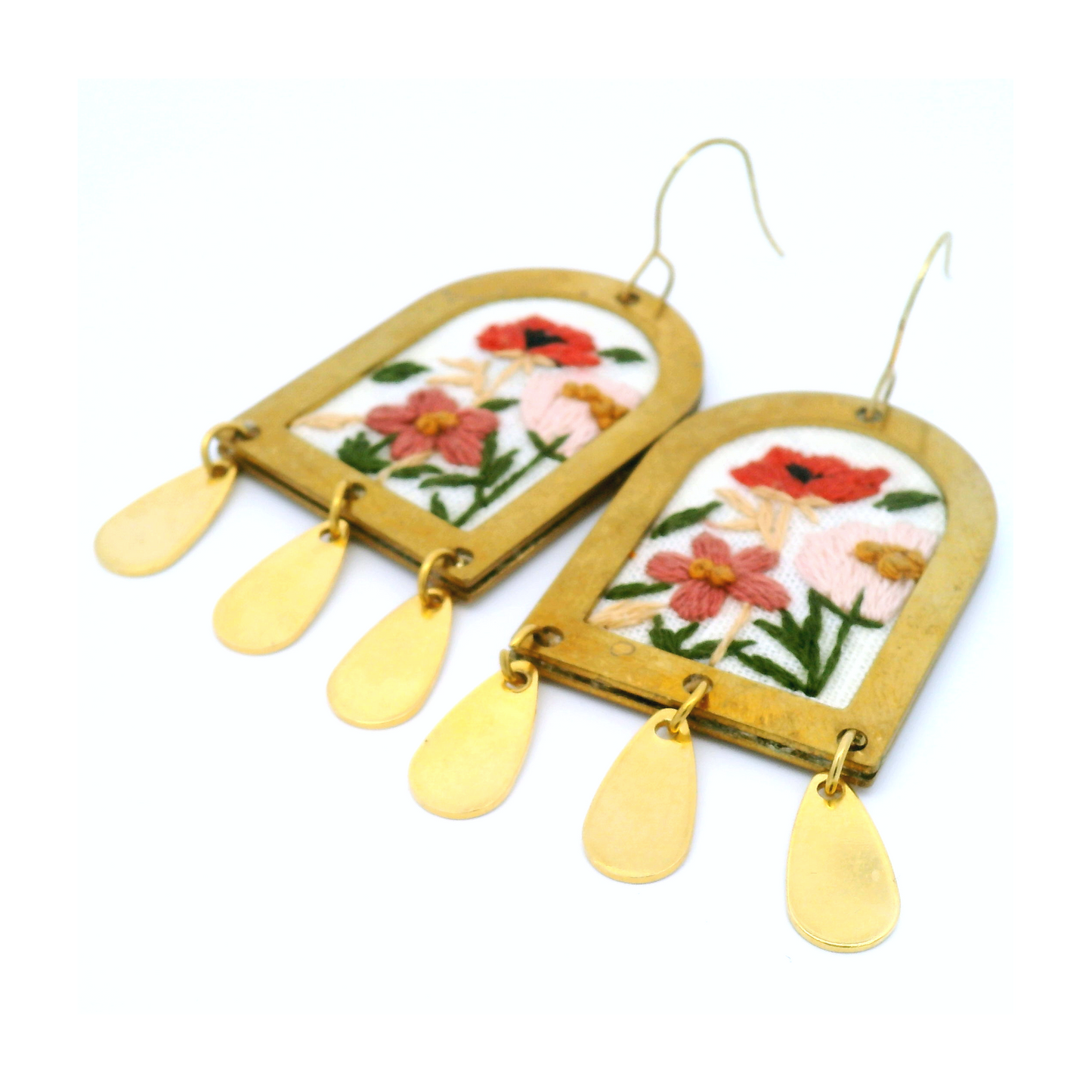 Three Flower Medley Earrings