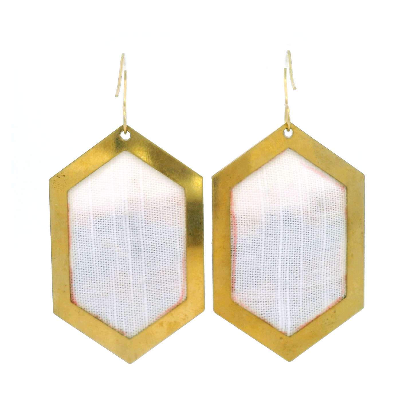 Hexagon Fall Landscape Earrings
