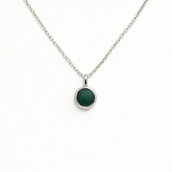 Emerald May Birthstone Necklace
