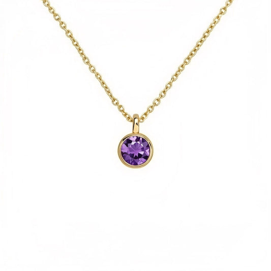 Amethyst February Birthstone Necklace