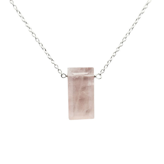 Rose Quartz Love Pendant Necklace