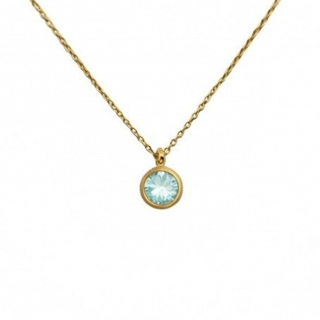 Aquamarine March Birthstone Necklace