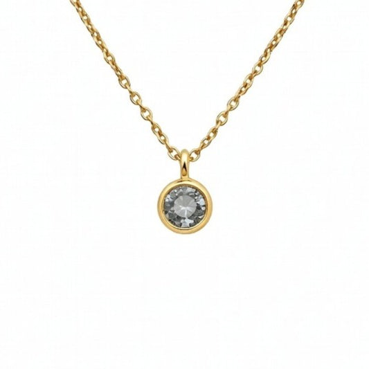 Cubic Zirconia April Birthstone Necklace