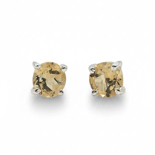 November Birthstone Earrings Citrine