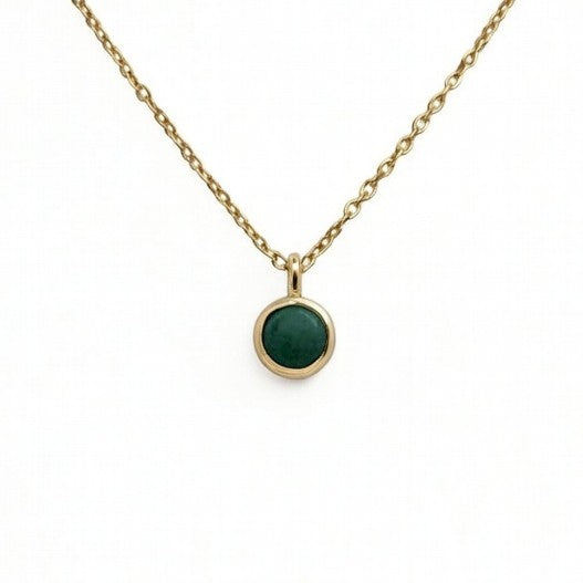 Emerald May Birthstone Necklace