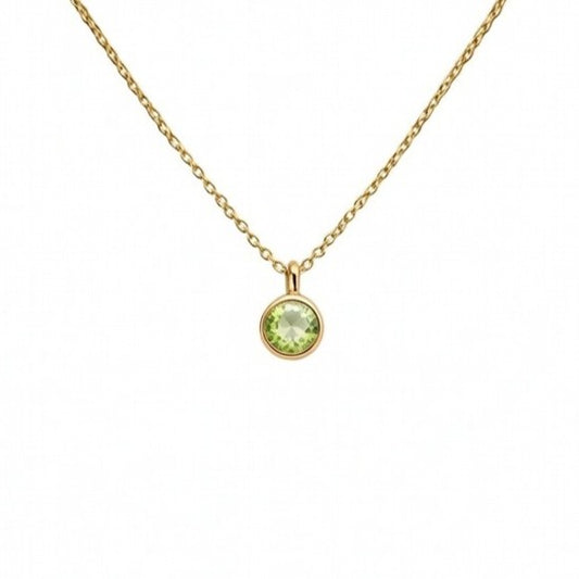 Peridot August Birthstone Necklace