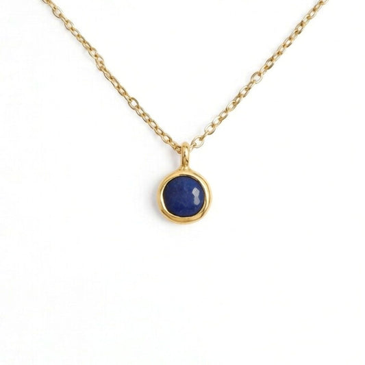 Blue Sapphire September Birthstone Necklace