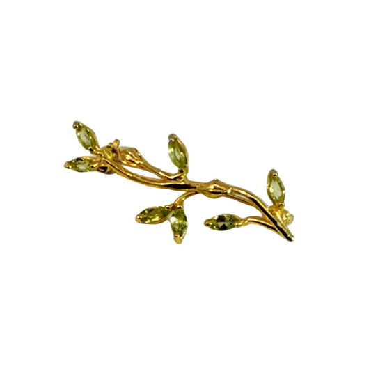 Peridot Blossom Brooch