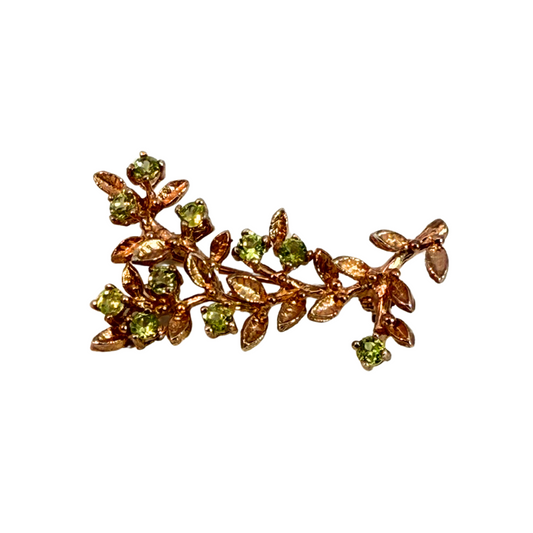 Peridot Blossom Brooch
