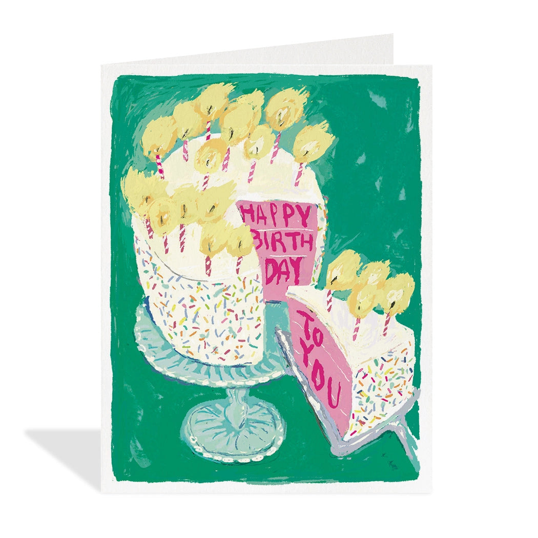 Happy Birthday To You Cake Slice Card