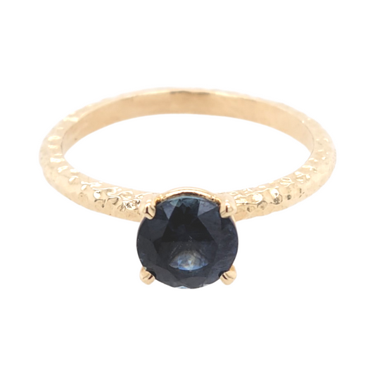 Blue Sapphire Solitaire Ring
