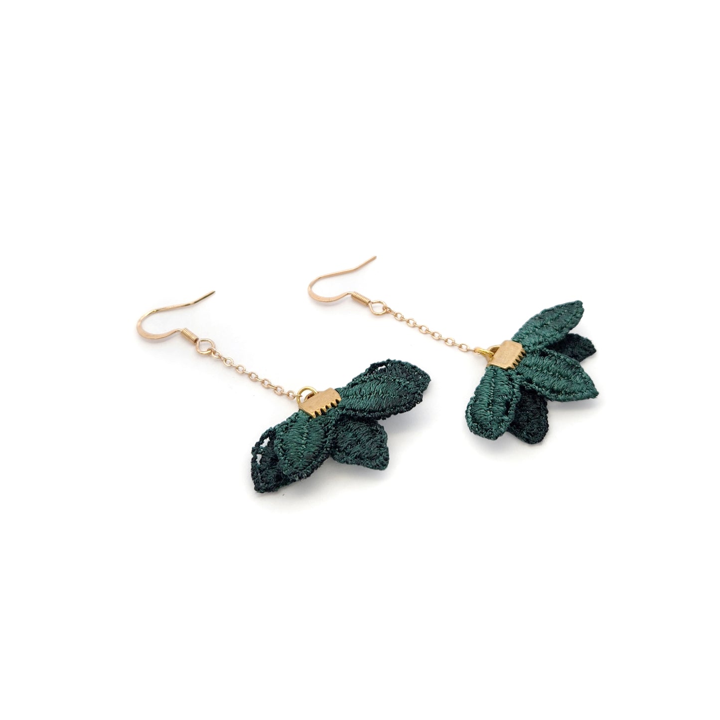 Evergreen Petalum Long Earrings