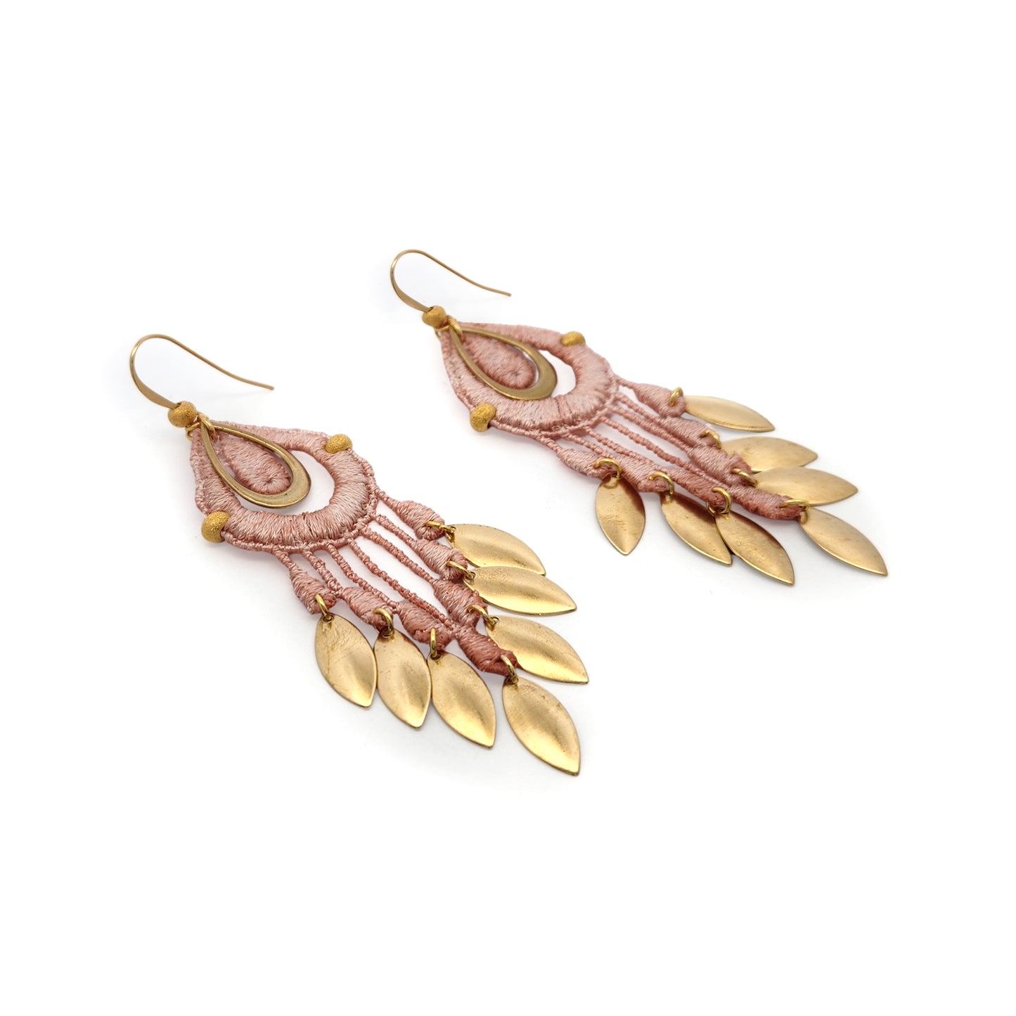 Dusty Pink Koi Earrings